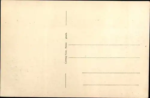 Ak Ober Ingelheim am Rhein, Bahnhofstraße, Beobachter Turm, Totalansicht