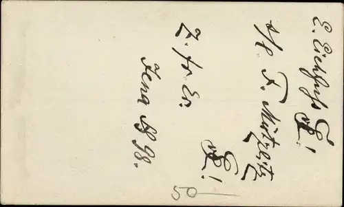 CdV Student mit Zwicker, Eichfuss, Portrait, Jena, 1898