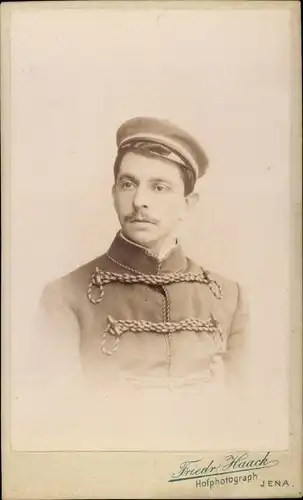 CdV Student, Otto Burck, Portrait, Jena, 1899