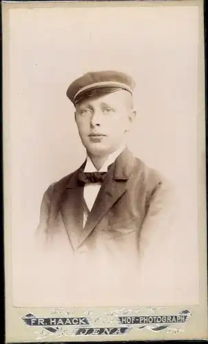 CdV Student, O. Stuck, Portrait, Jena, 1899