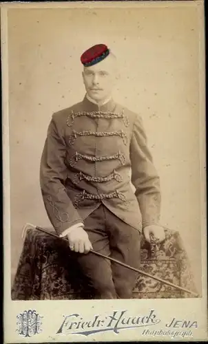 CdV Student, K. Wenzel, Portrait, Jena, 1898