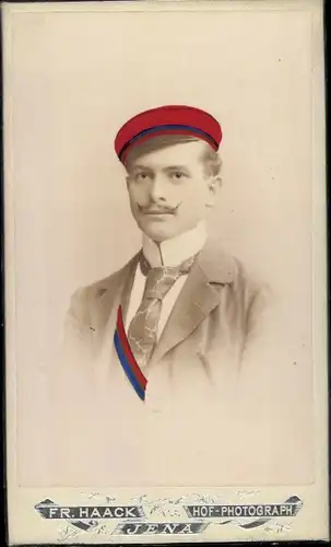 CdV Student, Kurt Wenzel, Portrait, Jena, 1899
