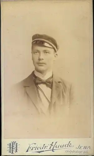 CdV Student, B. Müller, Portrait, Jena, 1898