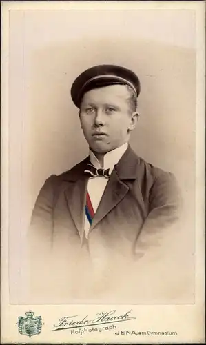 CdV Student, Söckermann, Portrait, Jena, 1901