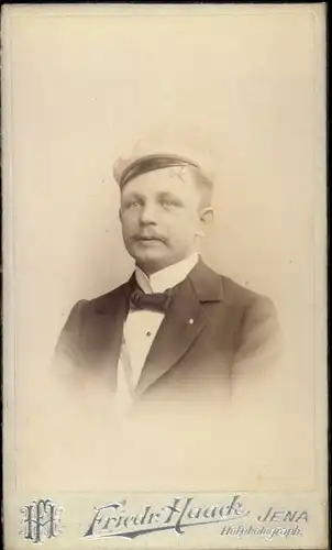 CdV Student, Schwenke, Portrait, Jena, 1899