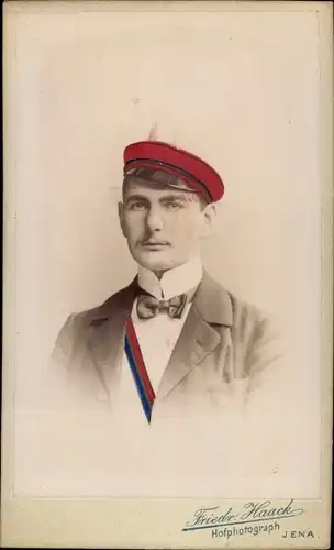 CdV Student, Felix, Vetter Max, Portrait, Jena, 1899