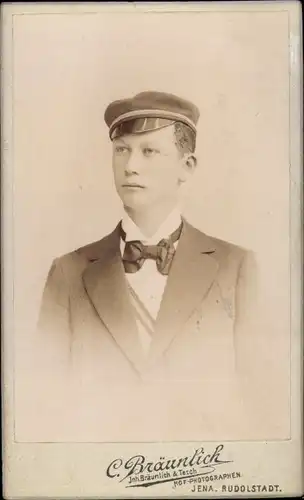 CdV Student, M. Flegel, Portrait, Jena, 1898