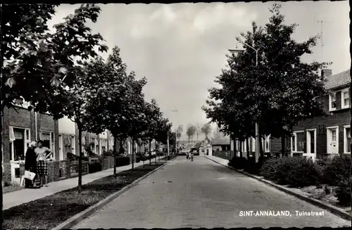 Ak Sint Annaland Zeeland, Tuinstraat