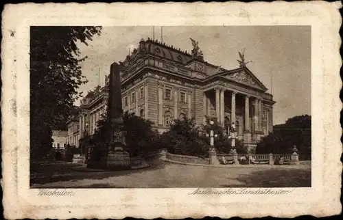 Ak Wiesbaden in Hessen, Nassauisches Landestheater