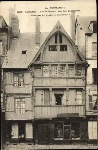 Ak Lisieux Calvados, Vieille Maison, rue des Boucheries