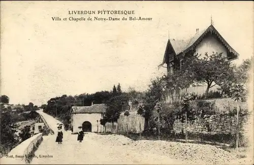 Ak Liverdun Meurthe et Moselle, La Chapelle, La Villa Bel Amour