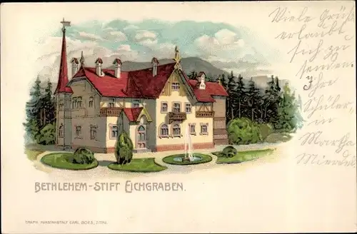 Litho Zittau in der Oberlausitz, Betlehem Stift Eichgraben