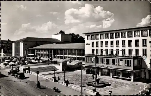 Ak Bad Homburg vor der Höhe Hessen, Kurhaus, Kreissparkasse, Straßenpartie