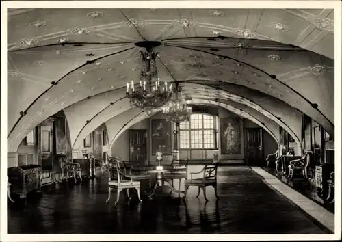 Ak Glücksburg an der Ostsee, Schloss, Roter Saal