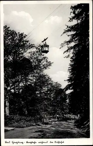 Ak Bad Harzburg am Harz, Bergbahn während der Auffahrt