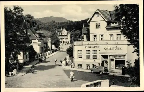 Ak Bad Sachsa in Niedersachsen, Hindenburgstraße, Konditorei, Kurkafe