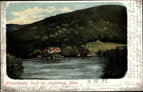 Litho Bad Lauterberg im Harz, Wiesenbeeker Teich