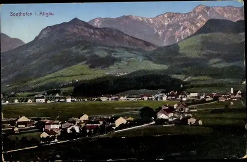 Ak Sonthofen im Oberallgäu Schwaben, Panorama