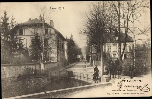 Ak Saint Die Lothringen Vosges, Avenue de Robache