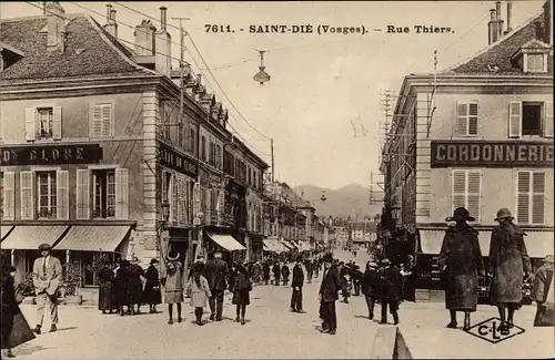Ak Saint Dié des Vosges, Rue Thiers, Cordonnerie