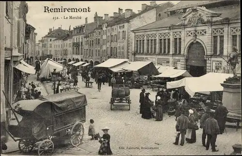 Ak Remiremont Lothringen Vosges, Le Marche