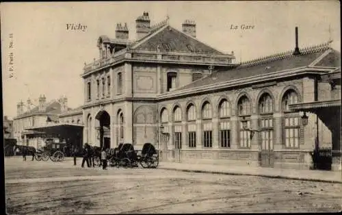 Ak Vichy Allier, La Gare