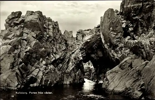 Ak Kullaberg Schweden, Porten fran väster