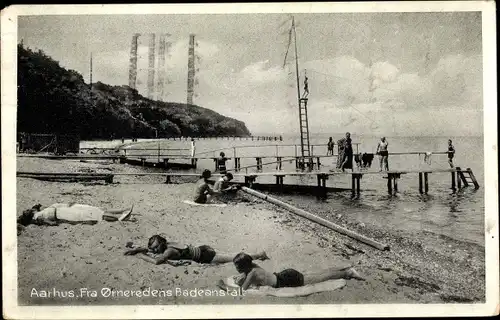 Ak Århus Aarhus Dänemark, Fra Orneredens Badeanstalt