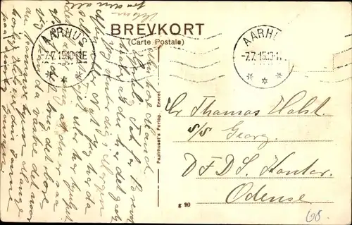 Ak Århus Aarhus Dänemark, Partie fra Riis Skov