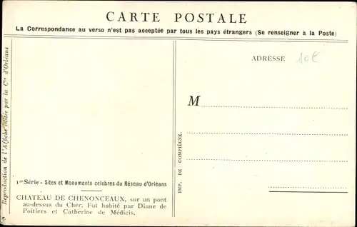 Künstler Ak Duval, C., Chenonceaux Indre et Loire, Chateaus de la Loire, Circuits Automobiles