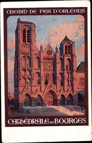 Künstler Ak Duval, C., Bourges Cher, Cathedrale St. Etienne