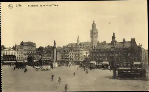 Ak Lille Nord, Panorama de la Grande Place