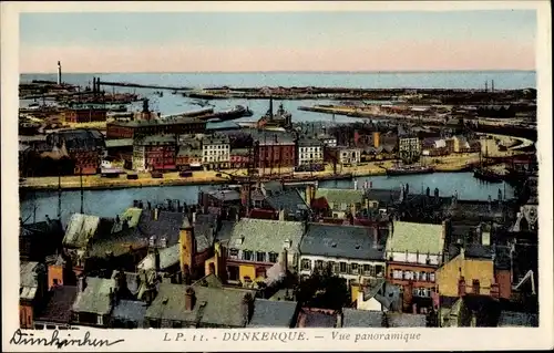 Ak Dunkerque Dünkirchen Nord, Vue panoramique
