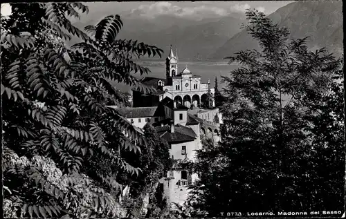 Ak Locarno Kanton Tessin Schweiz, Madonna del Sasso