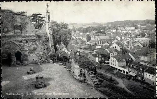 Ak Valkenburg Südholland, Ruine met Panorama