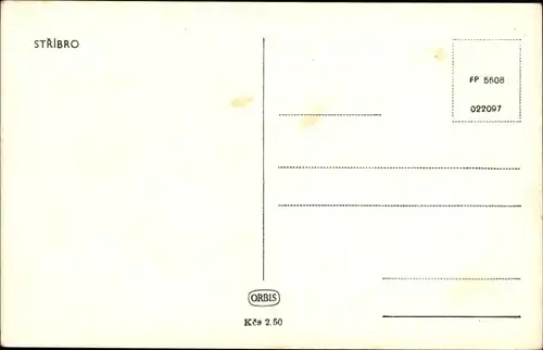 Ak Stříbro Mies Region Pilsen, Platz, Denkmal