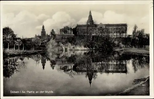 Ak Döbeln in Sachsen, Partie an der Mulde