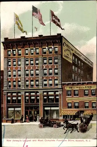 Ak Newark New Jersey USA, Christian Schmidt Furniture Co., largest and most complete furniture store