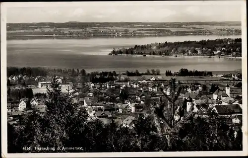 Ak Herrsching am Ammersee, Totalansicht der Ortschaft