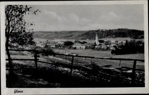 Ak Markt Glonn in Oberbayern, Blick auf den Ort mit Umgebung