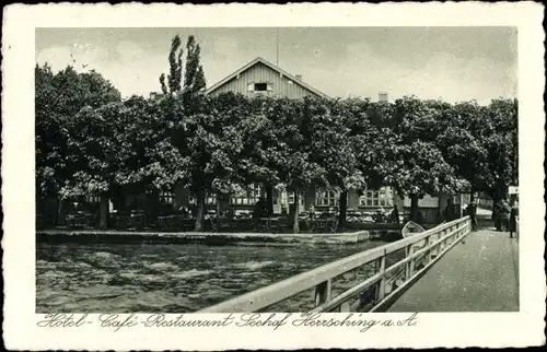 Ak Herrsching am Ammersee, Hotel Cafe Restaurant Seehof