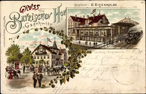 Litho Gaschwitz Markkleeberg in Sachsen, Bayrischer Hof