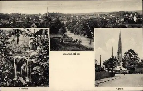 Ak Großbothen Grimma in Sachsen, Rausche, Kirche