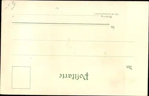 Litho Junge mit Spielzeug, Pferdchen, Nachttopf, Schlafhemd