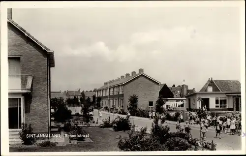 Ak Sint Annaland Zeeland, Schoolstraat