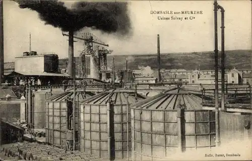 Ak Dombasle Meurthe et Moselle, Usines Solvay