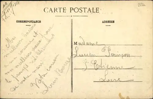 Ak Hudiviller Meurthe et Moselle, Bombardee par les Allemands, Vue generale, I. WK