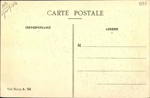 Ak Drouville Meurthe et Moselle, Place de l'Eglise, I. WK