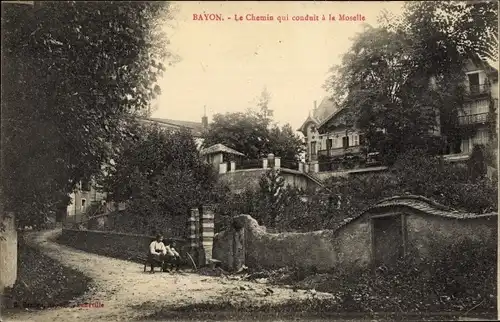 Ak Bayon Meurthe et Moselle, le Chemin qui conduit a la Moselle