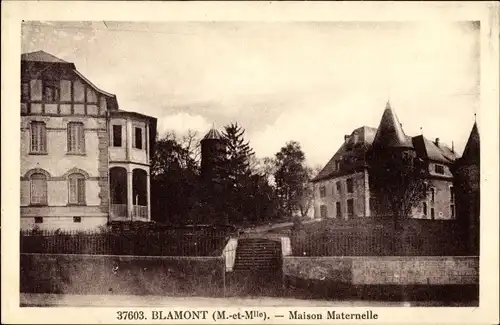 Ak Blamont Meurthe et Moselle, Maison Maternelle